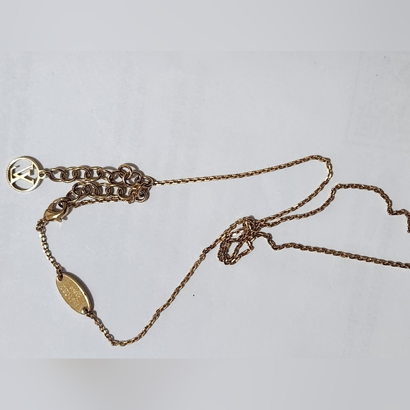 Louis Vuitton Gold Tone LV & ME Letter Y Charm Necklace - Picture 7 of 13